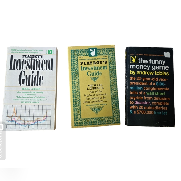 PLAYBOY Other - Set of 3 Vintage paperback Investment books by PLAYBOY Press